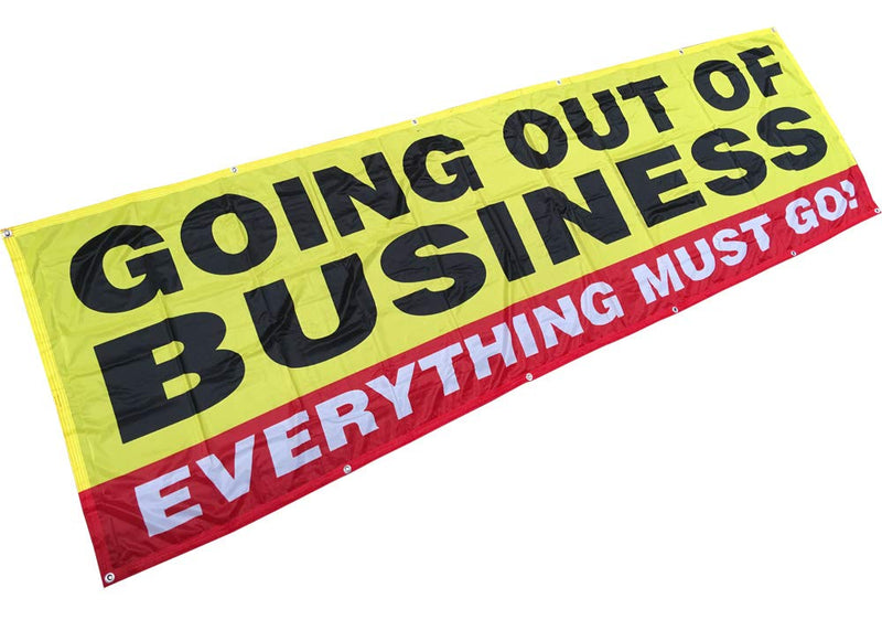 [Australia - AusPower] - 4Less 3x10 Ft Going Out of Business Banner Sign Store Closing Vinyl Alt - Polyster Fabric yb 