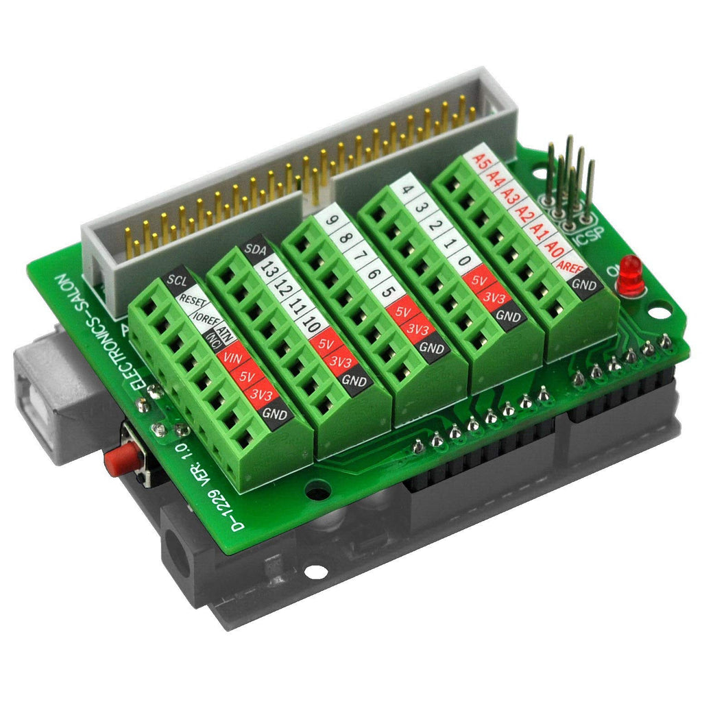 [Australia - AusPower] - Electronics-Salon Arduino Screw Terminal Block Breakout Module, for Arduino UNO R3. 