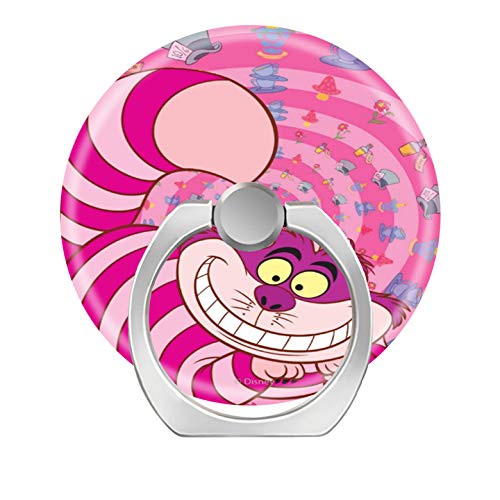 [Australia - AusPower] - LoveStand-Cell Phone Ring Holder 360 Degree Finger Ring Stand for Smartphone Tablet and Car Mount-Alice in Wonderland Cheshire Pink cat Smiling 