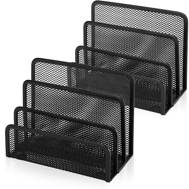 [Australia - AusPower] - Wikkiv Desktop Mail Organizer 2 Packs Small File Letter sorter for Any Home or Office Desk File Organizer Mail Sorter(6.7''3''5.2'') 2 Pack 