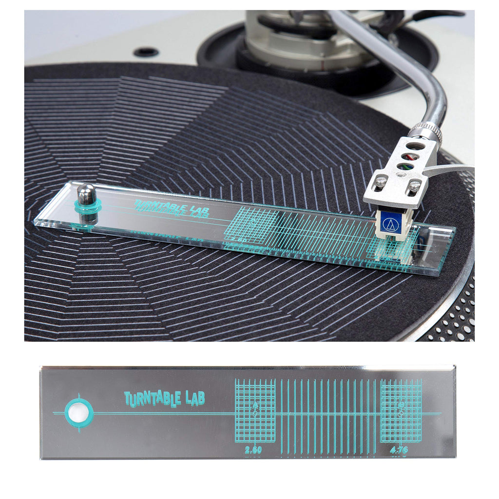 [Australia - AusPower] - Turntable Lab: Turntable Phono Cartridge Alignment Protractor Tool - Mirrored Surface for Precision 