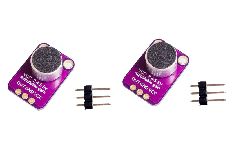 [Australia - AusPower] - NOYITO MAX4466 Electret Microphone Amplifier Adjustable Gain (Pack of 2) 