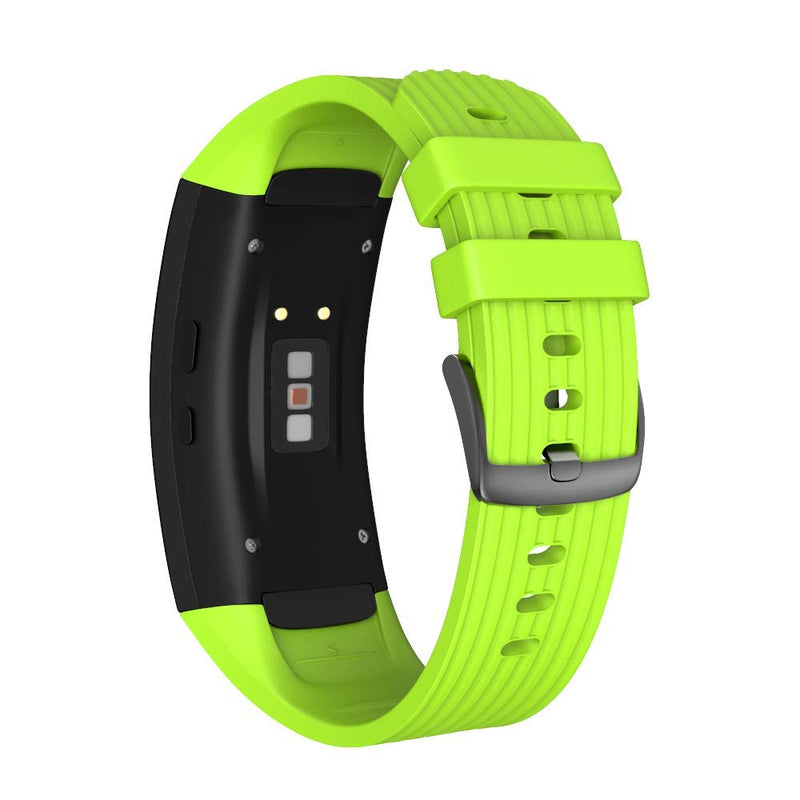 [Australia - AusPower] - NotoCity Compatible Samsung Gear Fit2 Pro Band Solft Silicone Gear Fit2 Watch Strap for Samsung Gear Fit2 Pro Smartwatch Bans (Green, Large) Green 