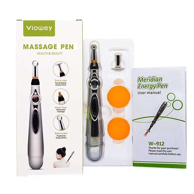 [Australia - AusPower] - Electronic Acupuncture Pen, 3-in-1 Meridian Energy Pen for Pain Relief, Pain Relief Therapy, Electric Meridians Acupuncture Machine 