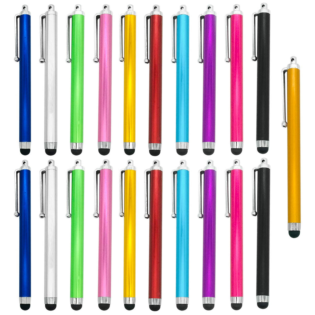 [Australia - AusPower] - CKANDAY 21 Pack Stylus Pen Set, Universal Touch Screen Capacitive Styli Compatible with iPad iPhone 6 6s 7 7s 8 Plus Kindle Samsung Note S5 S6 S7 Edge S8 Plus Tablet Digital, 11 Color 