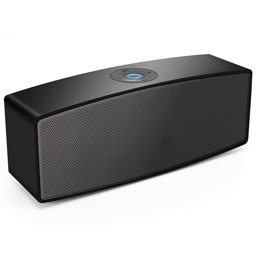 [Australia - AusPower] - Portable Bluetooth Speakers,Dual-Driver Wireless Speaker with Surround Stereo Sound and More Bass,for iPhone and Samsung Android … (Black) 