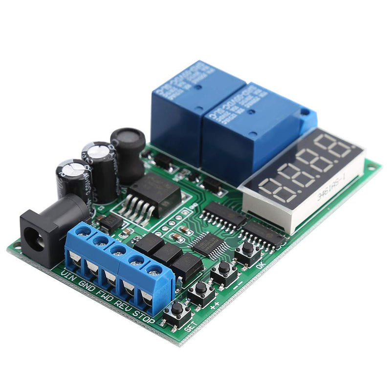 [Australia - AusPower] - 5V - 24V Motor Forward/Reverse Controller Timing Delay Time Cycles Relay Motor Controller Board 