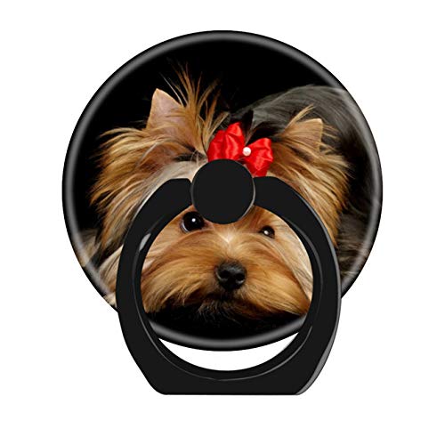 [Australia - AusPower] - Smart Phone Stand Ring Holder Universal 360 Degree Rotating Finger Grip Kickstand for All Cell Phones Tablets-Cute Yorkie 