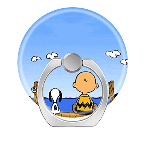 [Australia - AusPower] - Smart Phone Stand Ring Holder Universal 360 Degree Rotating Finger Grip Kickstand for All Cell Phones Tablets-Generic Cute Cartoon Peanuts Snoopy Non 