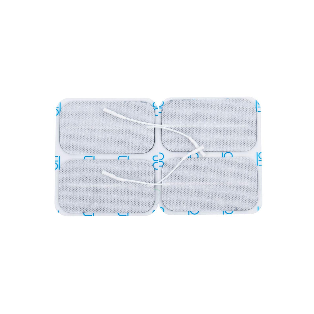 [Australia - AusPower] - Physical Therapy Aids-81071604 ValuTrode Cloth Electrodes, 2" x 3.5" Rectangle, 4 Pack 