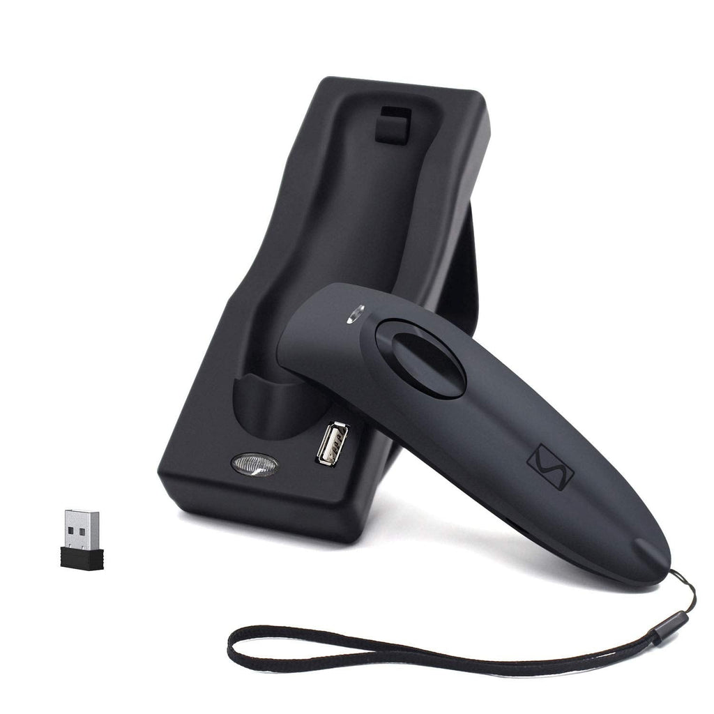 [Australia - AusPower] - Bluetooth Wireless Barcode Scanner Handheld Portable Bar-Code Reader Entries Enable Keyboard Entry,Computer Screen Barcode Scanner CCD Black 