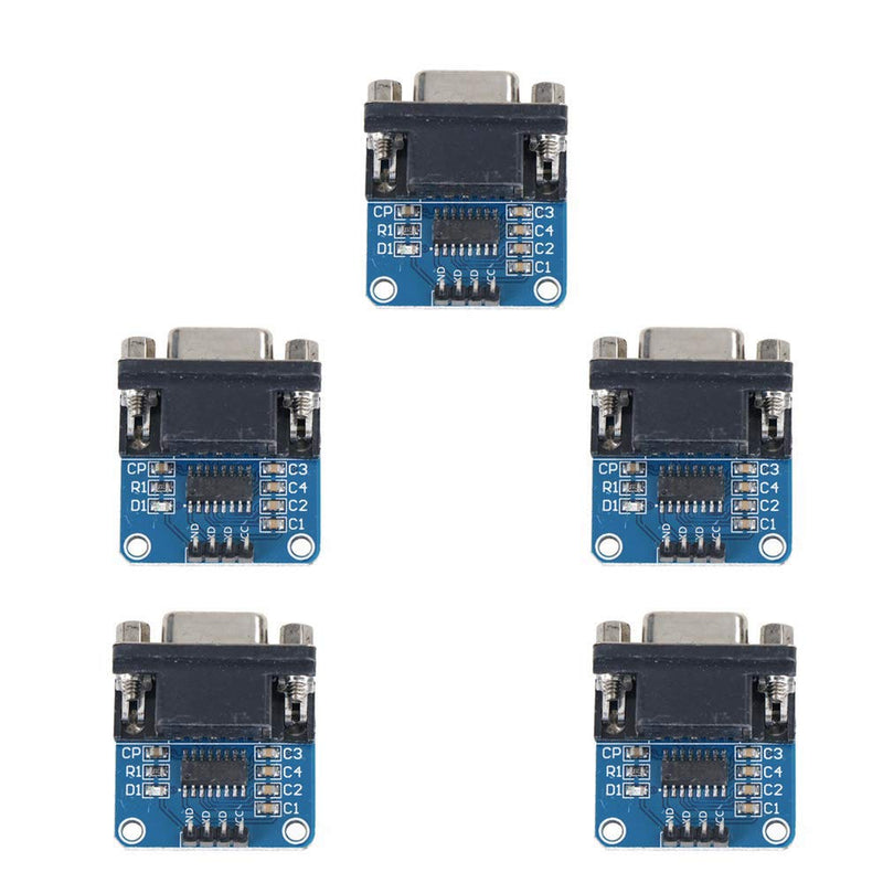 [Australia - AusPower] - Ximimark 5Pcs MAX3232 Root Module Connector Chip RS232 to TTL Female Serial Port to TTL Converter Module for Equipment Upgrades Like DVD 