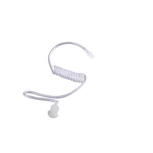 [Australia - AusPower] - KEYBLU 10 Pcs Clear Acoustic Tube Replacement Replacement for Two Way Radio Earpiece, Headset (with Connector 10 Pack) WITH CONNECTOR (10 Pack) 