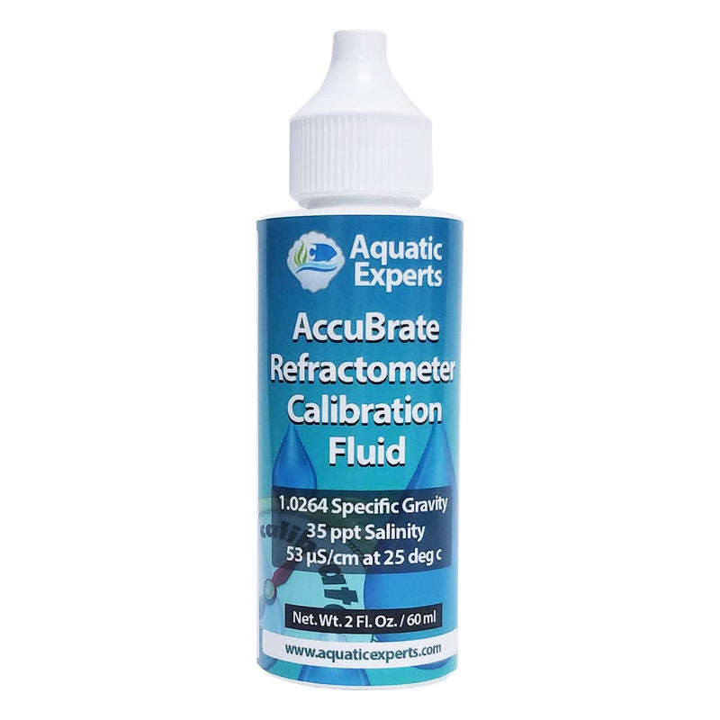 [Australia - AusPower] - Aquatic Experts AccuBrate Refractometer and Hydrometer Salinity Calibration Fluid – Solution to Accurately Calibrate Refractometer and Hydrometer for Testing Natural Saltwater or Synthetic Sea Water 60 ml 