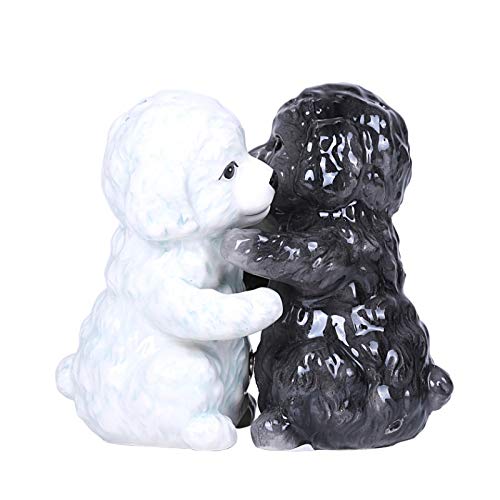 [Australia - AusPower] - Pacific Giftware Hugging Maltese Puppy Magnetic Ceramic Salt and Pepper Shakers Set 
