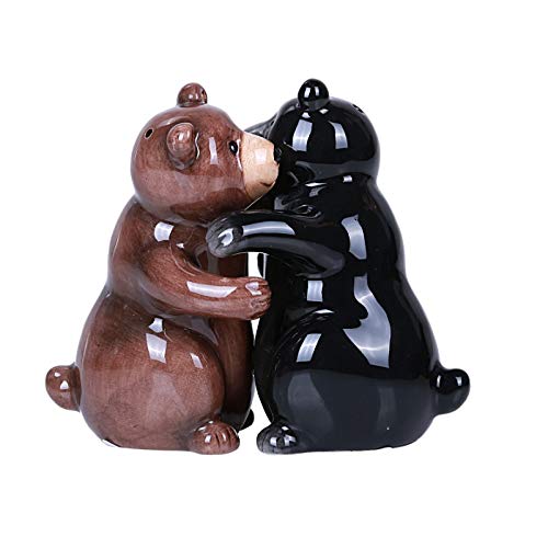 [Australia - AusPower] - Pacific Giftware Hugging Bears Magnetic Ceramic Salt and Pepper Shakers Set 