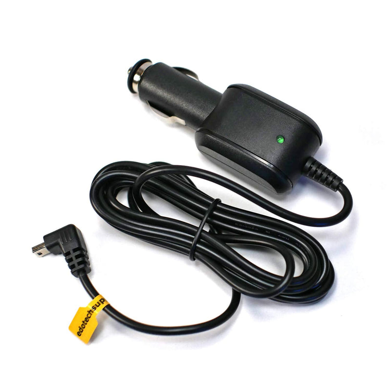 [Australia - AusPower] - EDO Tech Mini USB Car Charger Power Cord for Garmin Nuvi 200 200w 205w 250 255w 260w 256w 1300 1350 1370 1390 1450 Dezl 560 570 760lmt 770lmthd 780lmt-s Navigator GPS (6.5 ft Long Cable) 