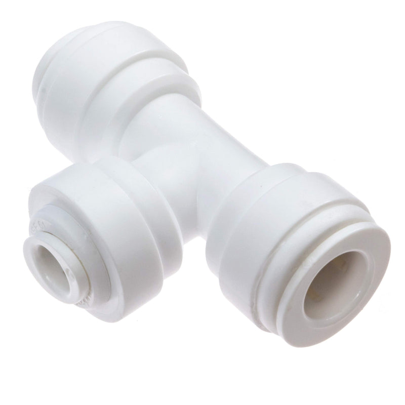 [Australia - AusPower] - Avanti 3/8" x 3/8" x 1/4" 3-way union tee fitting for drinking water filter RO reverse osmosis - 3/8" x 3/8" x 1/4" tubes, quick-connect fittings - QF-UT0604 (Pack of 1) 3/8" tube x 3/8" tube x 1/4" tube branch 