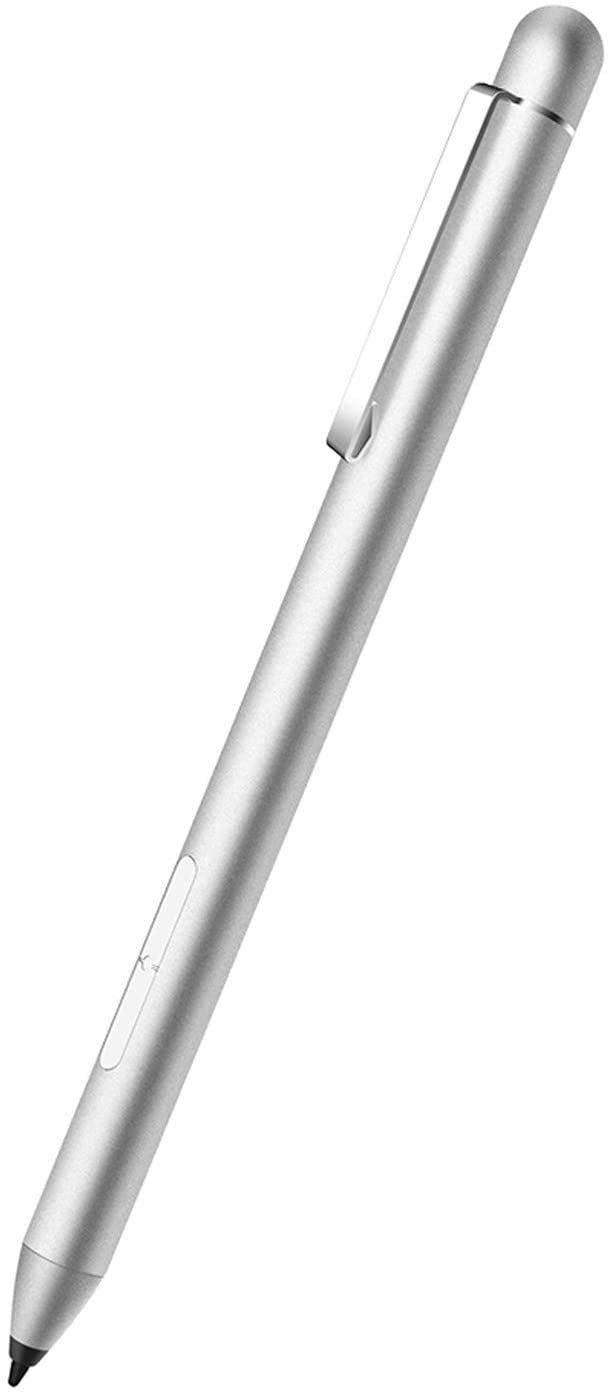 [Australia - AusPower] - Active Stylus Pen, Support for Dell Inspiron 7373 7378 7386 7573 /Surface Laptop 4 Surface Pro 7, Pro 6, Pro 5th Gen, Pro 4, Pro 3, Surface Laptop, Surface Book Surface Go/HP Specter x360(Sliver) Silver 