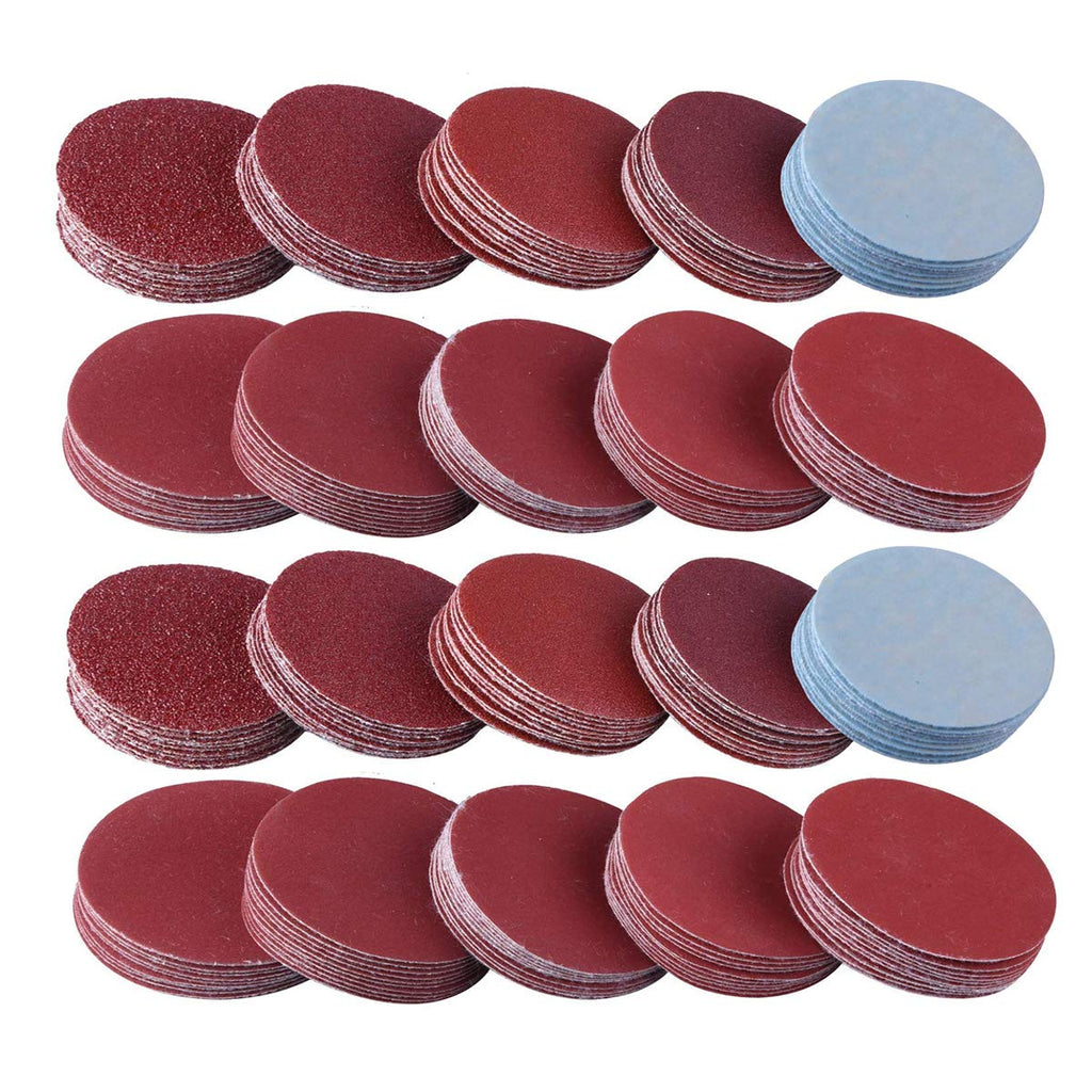 [Australia - AusPower] - 200PCS 3 inch Sanding Discs Hook Loop, VÉZAAR Orbital Sander Pad Headlight Restorations Sandpaper Backing Aluminum Oxide 80 100 180 240 600 800 1000 1200 2000 3000 Grit Assortments 