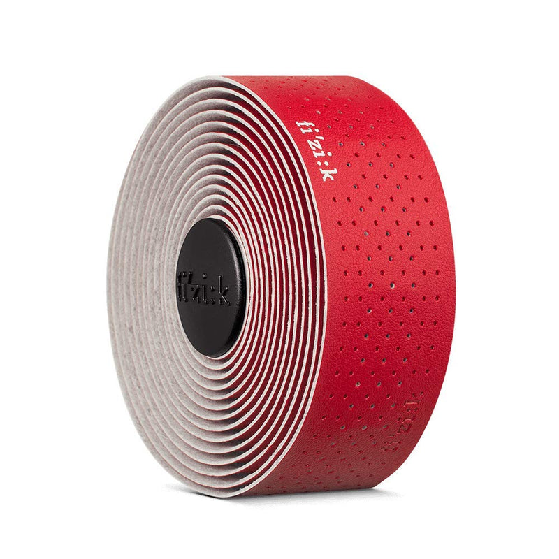 [Australia - AusPower] - Fizik Performance Bicycle Bar Tape - Soft, Tacky & Classic Professional Bike Handlebar Tape (2mm, 2.7mm, 3mm) Red 2mm 