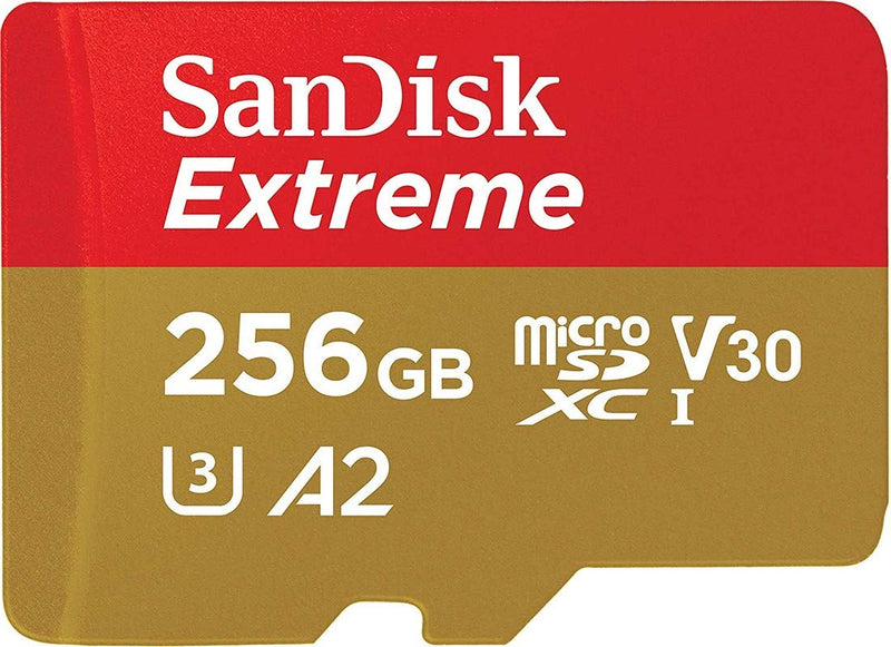 [Australia - AusPower] - SanDisk 256GB Extreme UHS-I microSDXC Memory Card with SD Adapter 
