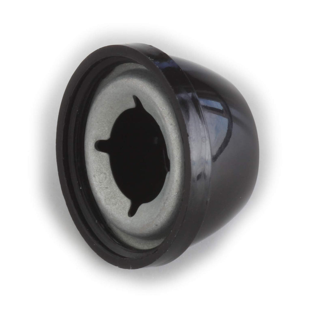 [Australia - AusPower] - Palnut Fasteners 137018002 (C60008-375-805) Palnut Decorative Push-ons, Black Plastic Cap for .375 Stud. OD .805-.865, Height .460, Plastic, Mechanical-Zinc Push-on Insert, Made in US, (Pack of 25) 