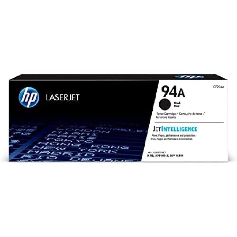 [Australia - AusPower] - Original HP 94A Black Toner Cartridge | Works with HP LaserJet Pro M118 Series; HP LaserJet Pro MFP M148, M149 Series | CF294A 