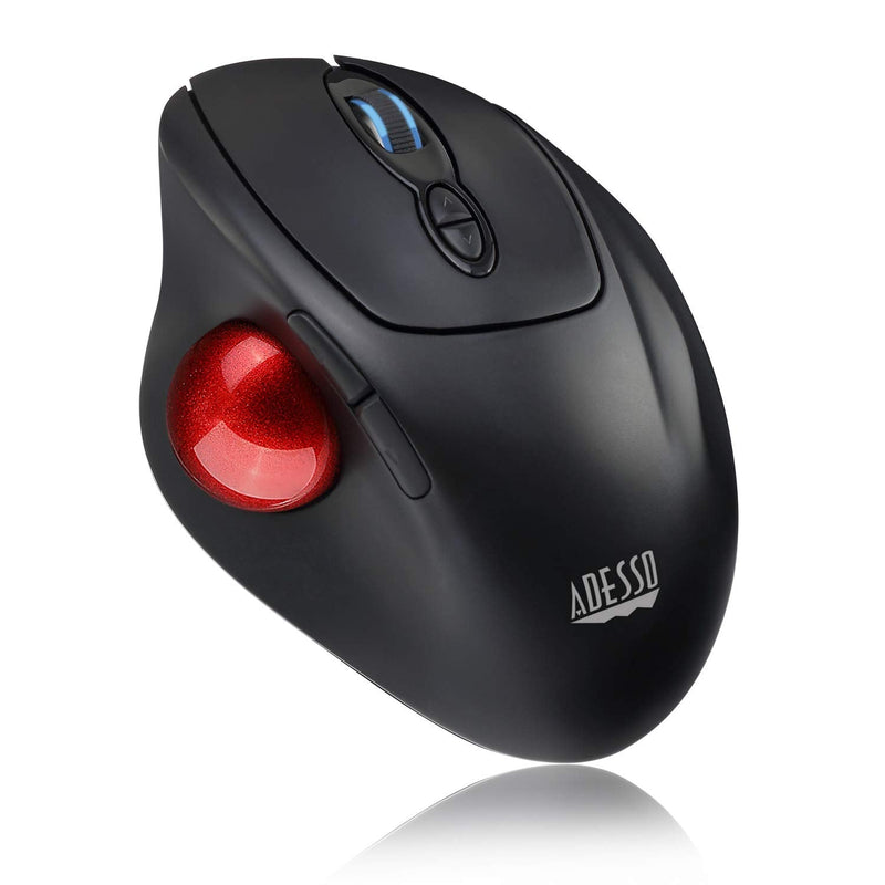[Australia - AusPower] - Adesso iMouse T30 Wireless Ergonomic Thumb Trackball Mouse with Nano USB Receiver, Programmable 7 Button Design, and 5 Level DPI Switch 