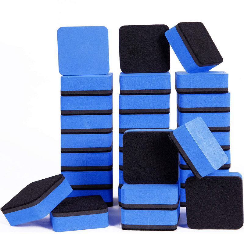 [Australia - AusPower] - Dry Erase Erasers, 36 Pack Magnetic Whiteboard Eraser Chalkboard Eraser Dry Eraser for Classroom Office and home (Blue) Blue 