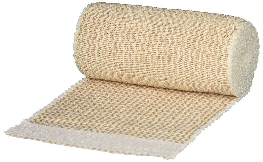 [Australia - AusPower] - Supra-Grip Elastic Bandage, 4" x 5.5 Yds, Pack of 10, Hook and Loop Closure, Non-Sterile, Washable and Resuable, Non-Slip Compression and Support 