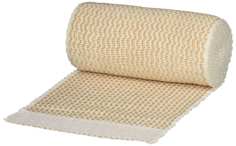 [Australia - AusPower] - Supra-Grip Elastic Bandage, 4" x 5.5 Yds, Pack of 10, Hook and Loop Closure, Non-Sterile, Washable and Resuable, Non-Slip Compression and Support 