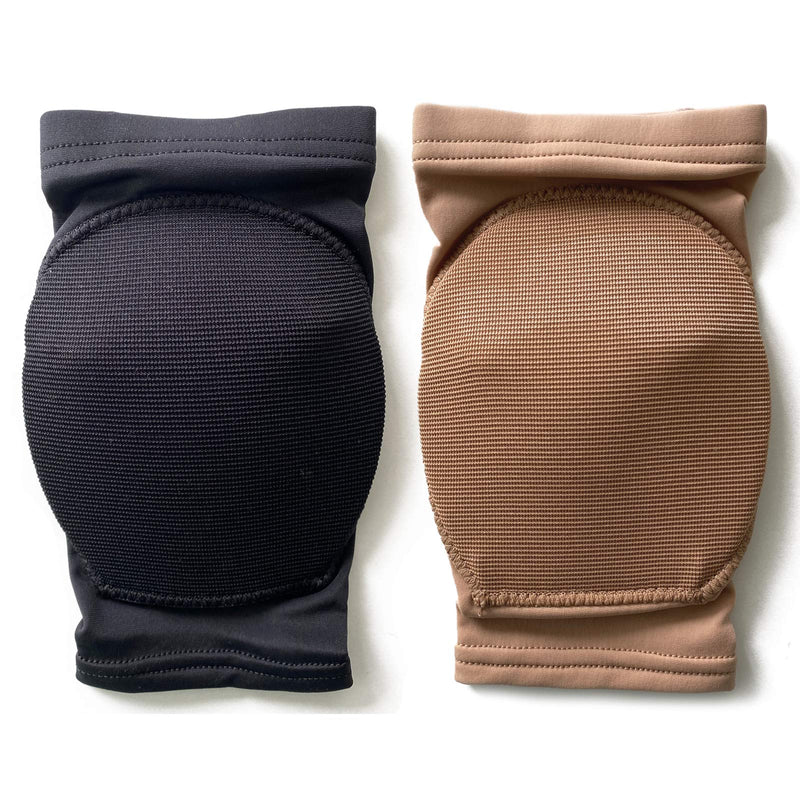 [Australia - AusPower] - DANCEYOU Dance Knee Pads Hard Sponge Volleyball Knee Brace for Big Kid Teen Adults Football Pole Dancer Workout Knee Protector M(11.8"-14.2") Tan 