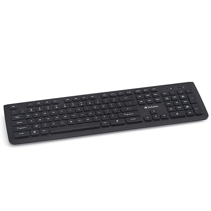 [Australia - AusPower] - Verbatim 2.4Ghz Wireless Slimline Keyboard Plug And Play USB Receiver Compatible with PC, Laptop 