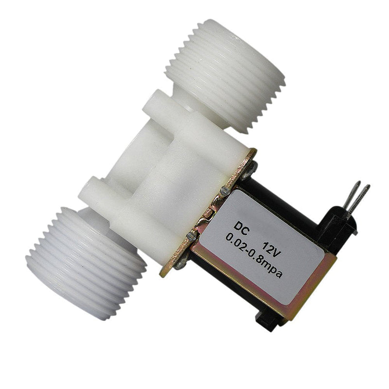 [Australia - AusPower] - Fankerba 3/4" Water Inlet Electric Solenoid Valve DC 12V Normally Closed N/C 0.02 to 0.8mpa - Plastic Two parallel Screw Thread 