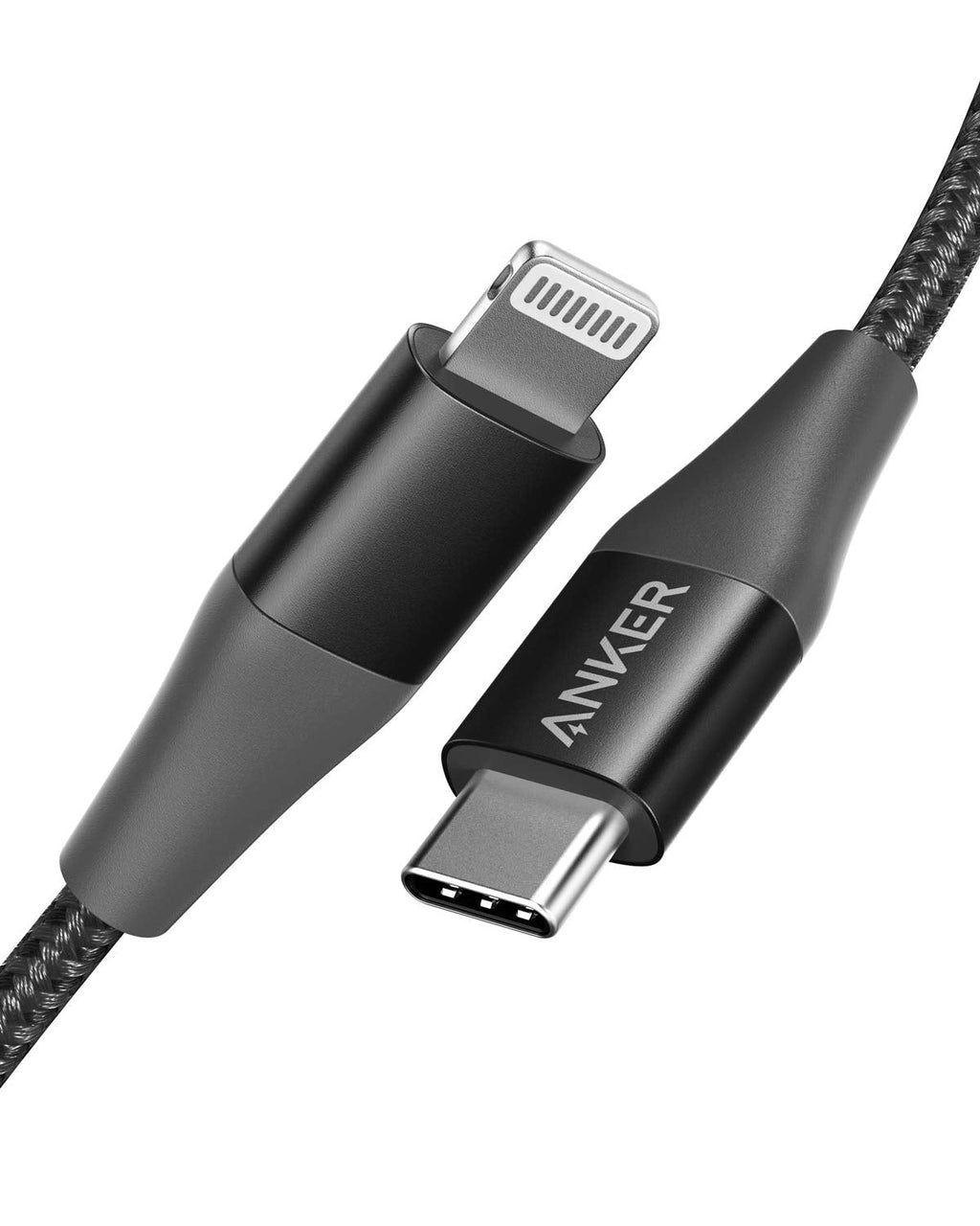 [Australia - AusPower] - Anker iPhone 11 Charger, USB C to Lightning Cable [3ft Apple MFi Certified] Powerline+ II Nylon Braided Cable for iPhone 11/11 Pro/11 Pro Max/X/XS/XR/XS Max/8/8 Plus, Supports Power Delivery 3ft Black 