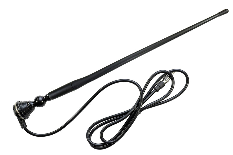 [Australia - AusPower] - AntennaMastsRus - Marine Black AM-FM Rubber Ducky 15 Inch Antenna Kit - for ATV, Boat, Camper, Go Kart, Motorhome, Pontoon, RV, Sailboat, Tractor, Trailer, UTV, Yacht 