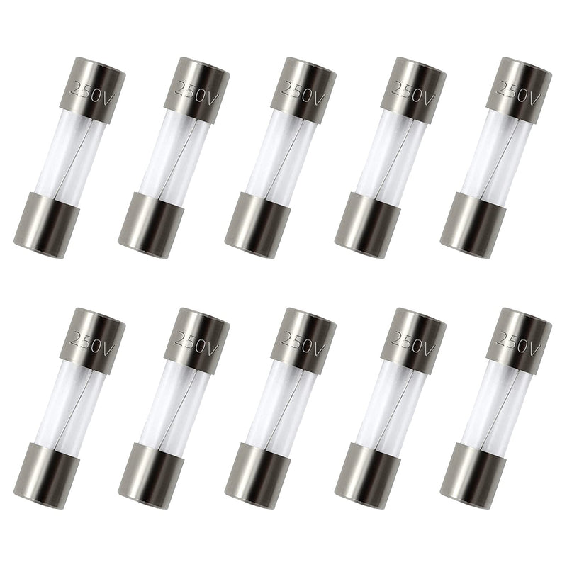 Chanzon 20 Pièces UL Listed 6x30 2A Glass AGC Cartouche Tube
