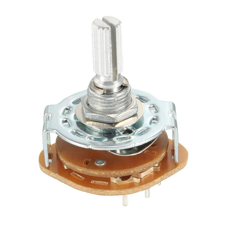 [Australia - AusPower] - uxcell 2P3T 2 Pole 3 Position Selectable Single Deck Band Channel Rotary Switch Selector 
