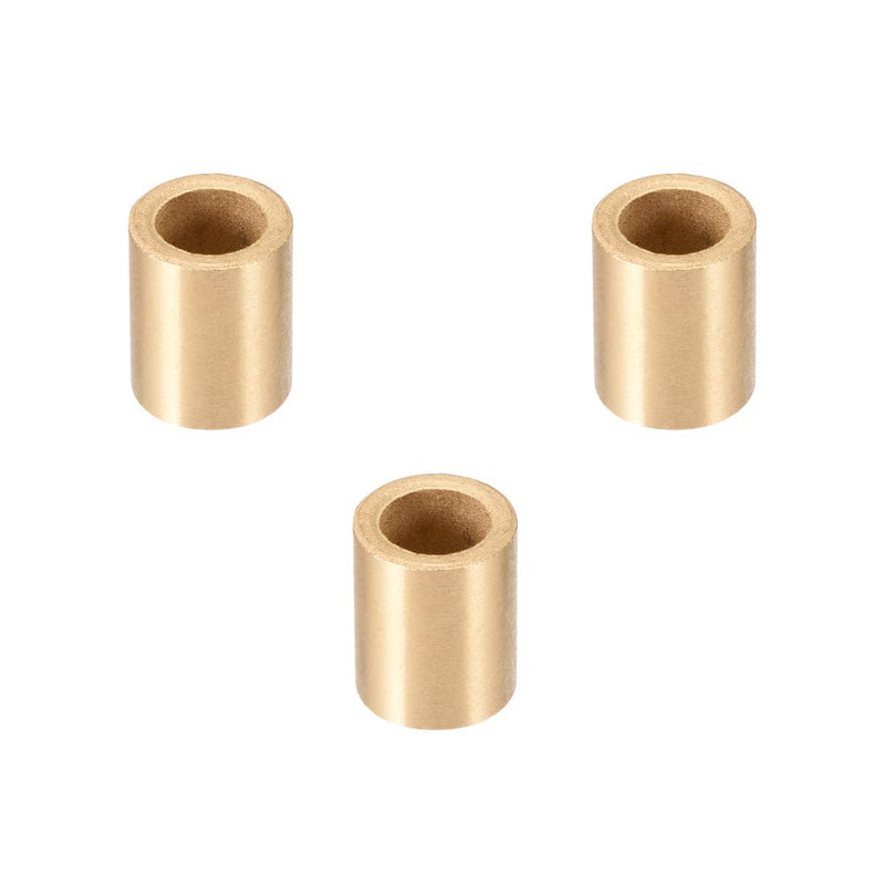 [Australia - AusPower] - uxcell Bearing Sleeve 8mm Bore x 12mm OD x 15mm Length Self-Lubricating Sintered Bronze Bushings 3pcs 8x12x15mm 