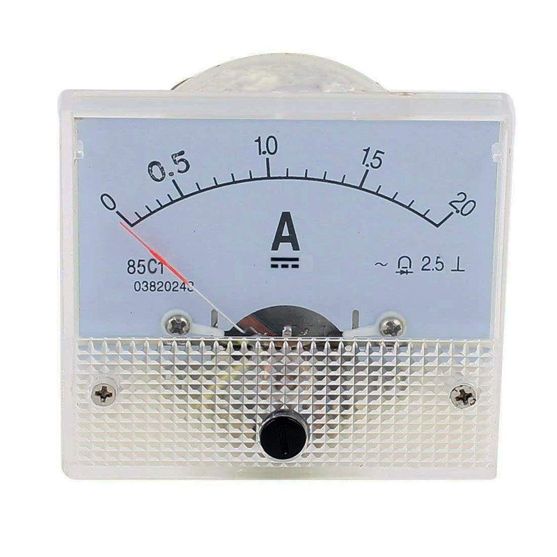 [Australia - AusPower] - YXQ 0-2A Analog Current Panel 85C1 Amp Ammeter Gauge Meter 2.5 Accuracy for Auto Circuit Measurement Tester (DC 2A) DC 2A 