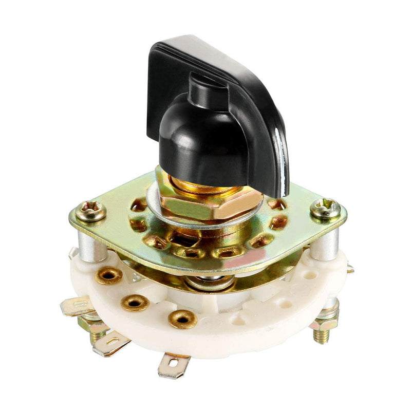 [Australia - AusPower] - uxcell 1P8T 1 Pole 8 Position 1 Deck Band Channel Rotary Switch Selector with Knob 