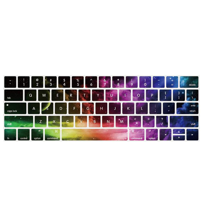 [Australia - AusPower] - Funut MacBook Pro Keyboard Cover with Touch Bar 13 inch Silicone Keyboard Skin and 15 inch Premium Ultra Thin TPU 2019-2016 (Apple Model A2159 A1989 A1990 A1706 A1707) Skin Protector - Nebula 