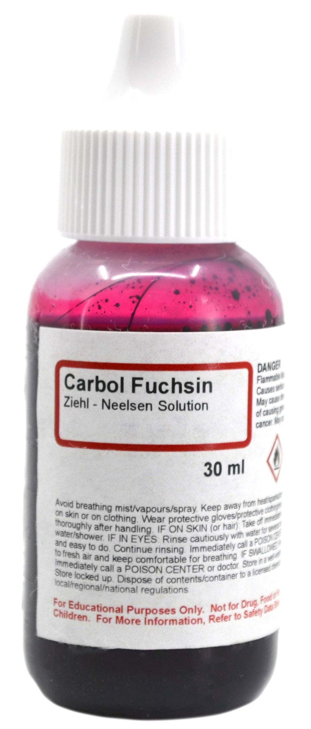 [Australia - AusPower] - Carbol Fuchsin (Ziehl Neelsen) Solution, 1 fl oz (30mL) - The Curated Chemical Collection 