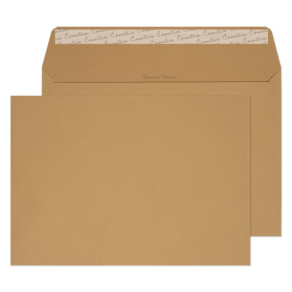 [Australia - AusPower] - Blake Creative Color, Light Brown Invitation Envelopes, 9 x 12 3/4 Inches, Biscuit Beige, 80lb Paper, Peel & Seal (63427-76) - Pack of 10 