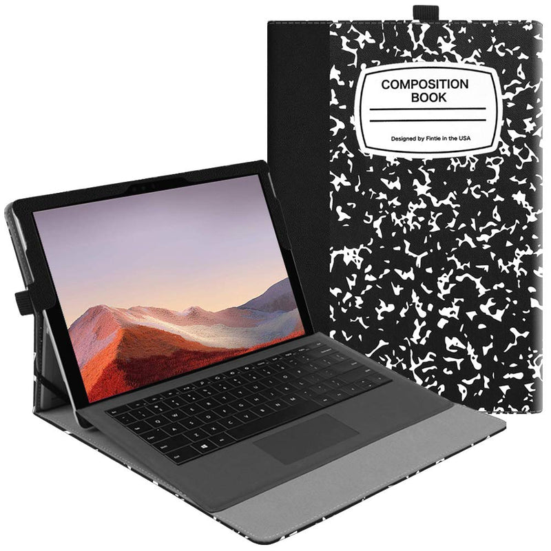 [Australia - AusPower] - Fintie Case for Microsoft Surface Pro 7 Plus/Pro 7 / Pro 6 / Pro 5 / Pro 4/3 12.3 Inch Tablet - Multiple Angle Viewing Portfolio Business Cover, Compatible w/Type Cover Keyboard (Composition B) ZZ-Composition Book 