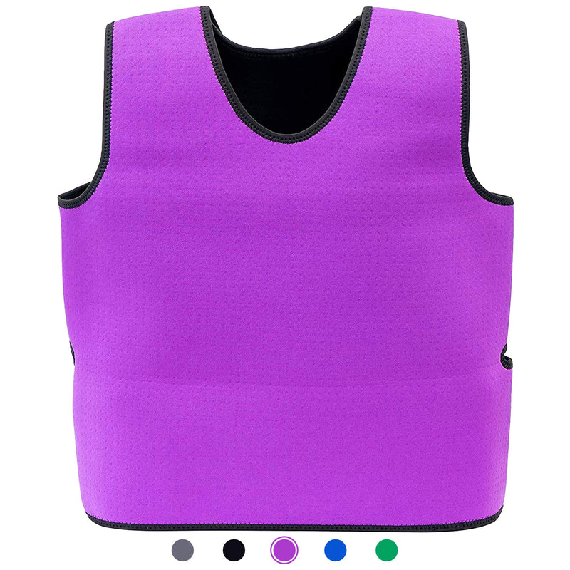 [Australia - AusPower] - Special Supplies Sensory Compression Vest Deep Pressure Comfort for Autism, Hyperactivity, Mood Processing Disorders, Breathable, Form-Fitting, Kids and Adults (Purple, X-Small 14x24 inches) Purple X-Small (Pack of 1) 