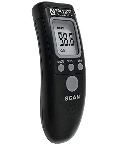 [Australia - AusPower] - Prestige Medical Infrared Forehead Thermometer, Black 