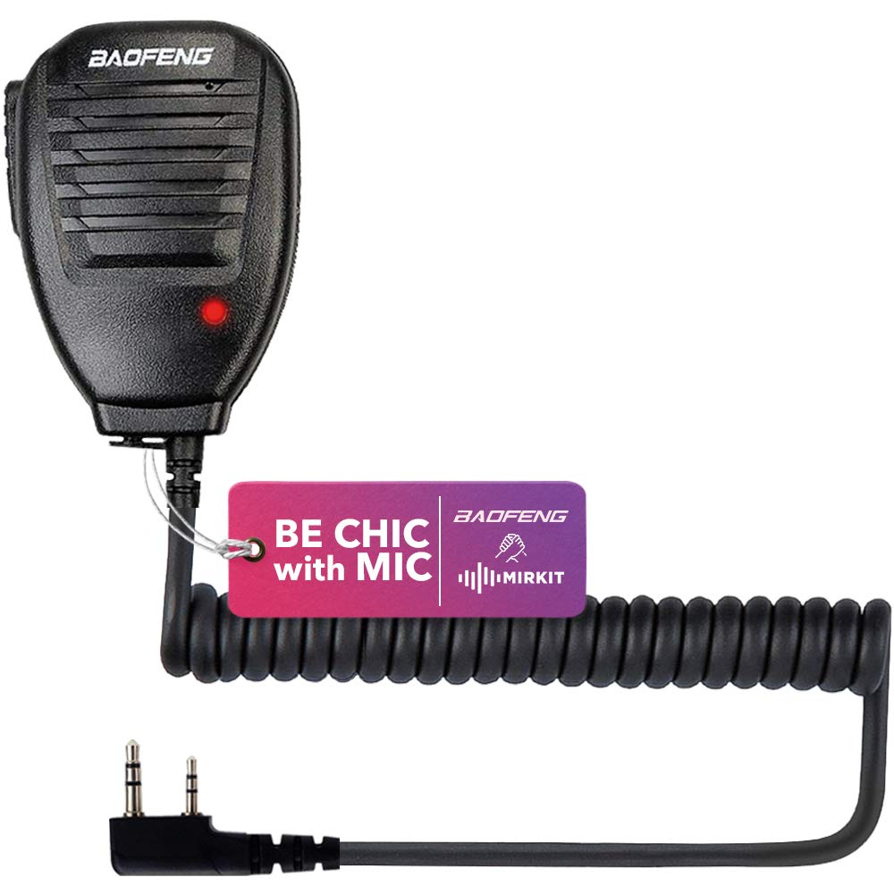 [Australia - AusPower] - Original Baofeng Mic for Ham Radio Most Wanted Among Baofeng UV-5R Accessories. Shoulder Speaker Compatible with Baofeng bf-f8hp UV-5R UV-5R Plus UV-82 UV-82hp can be Used as Police Radio Mic 