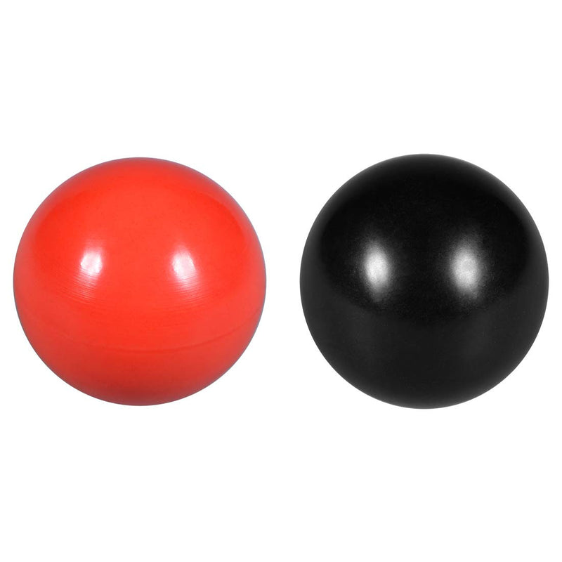 [Australia - AusPower] - uxcell Thermoset Ball Knob M10 Female Thread Machine Handle 35mm Diameter Smooth Rim Red 3Pcs / Black 3Pcs 